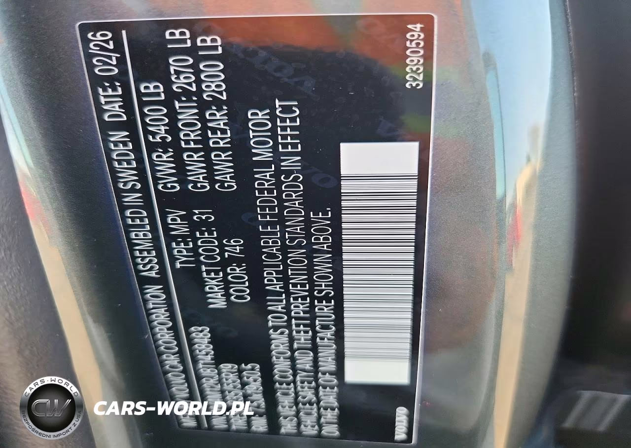 2026 Volvo Xc60 Core VIN:YV4M12RJ8T1458483 - 13
