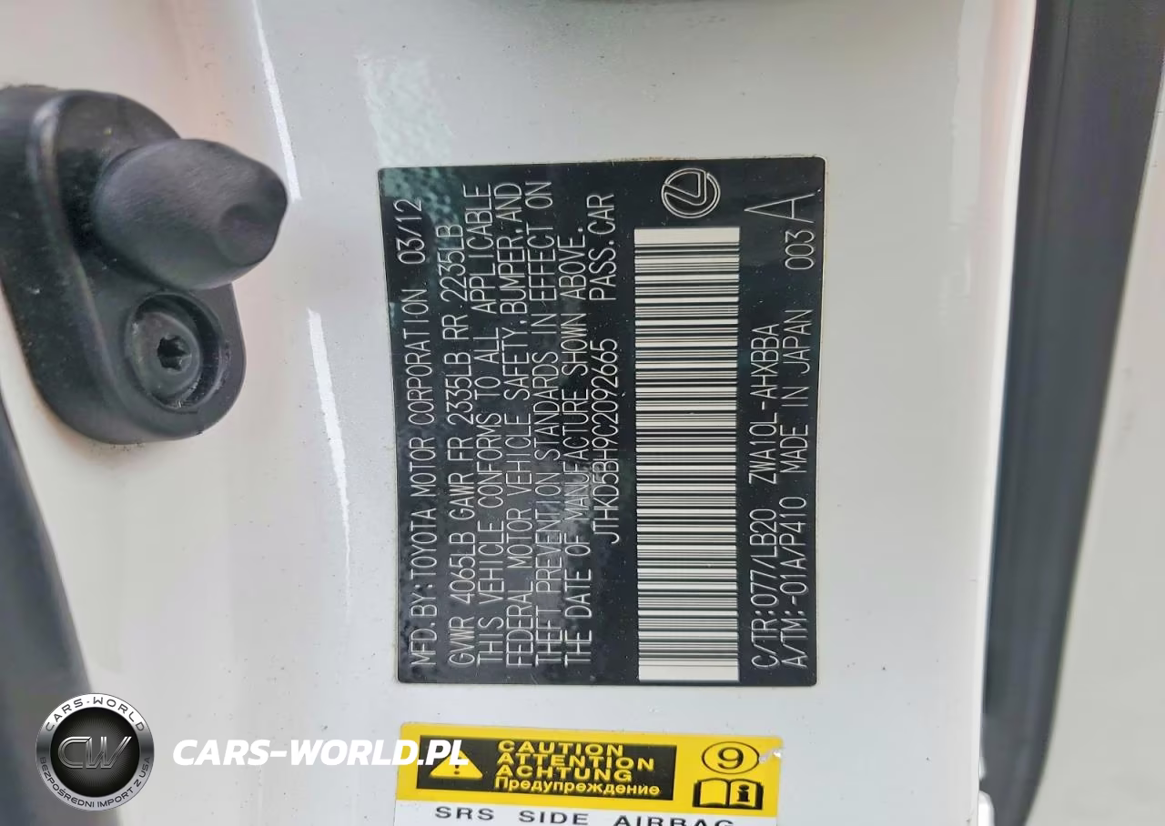 2012 Lexus Ct 200 VIN:JTHKD5BH9C2092665 - 12