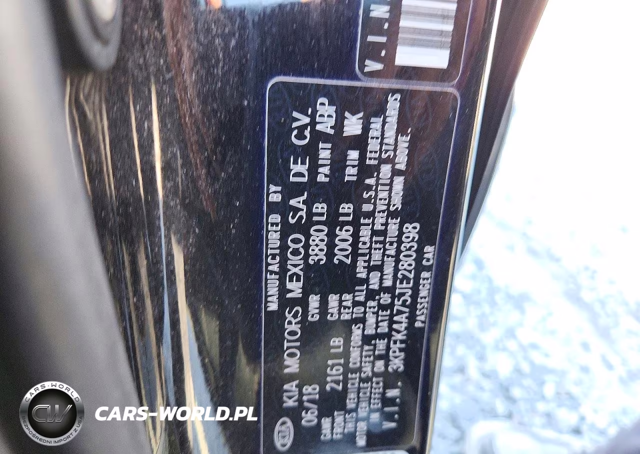 2018 Kia Forte Lx VIN:3KPFK4A75JE280398 - 12