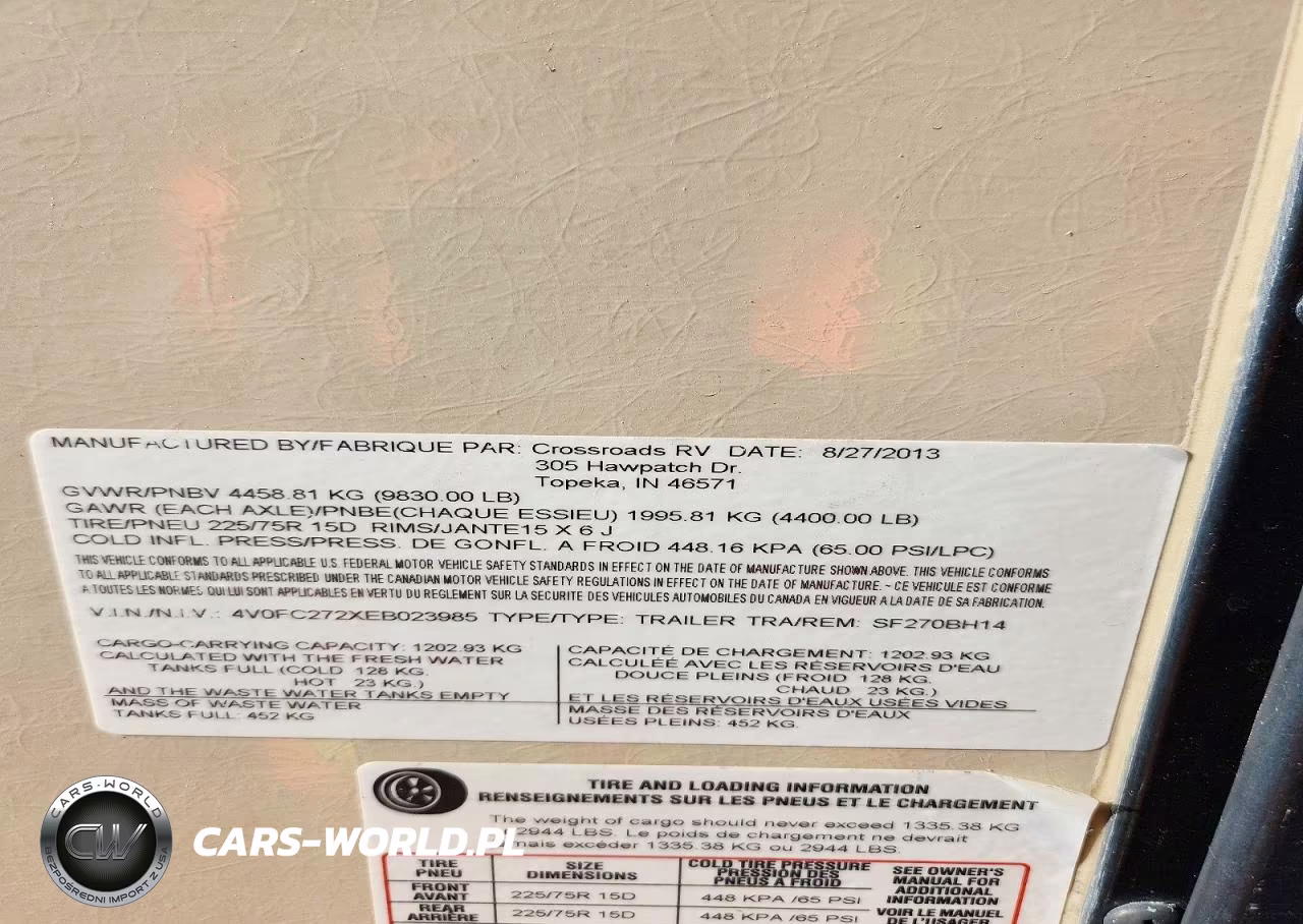 2014 Kz-Rv Sunset Tra 300 VIN:4V0FC272XEB023985 - 10