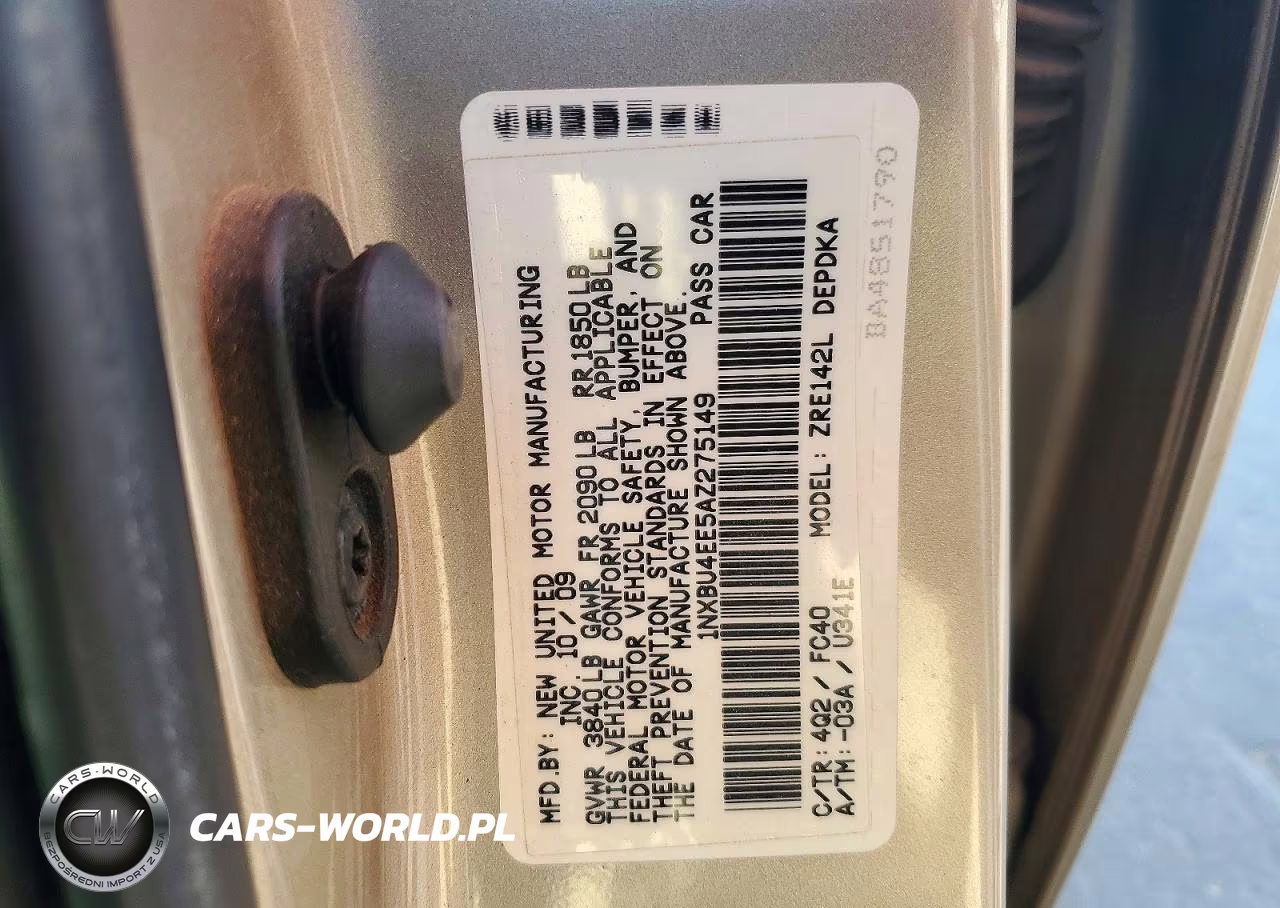 2010 Toyota Corolla Le VIN:1NXBU4EE5AZ275149 - 12