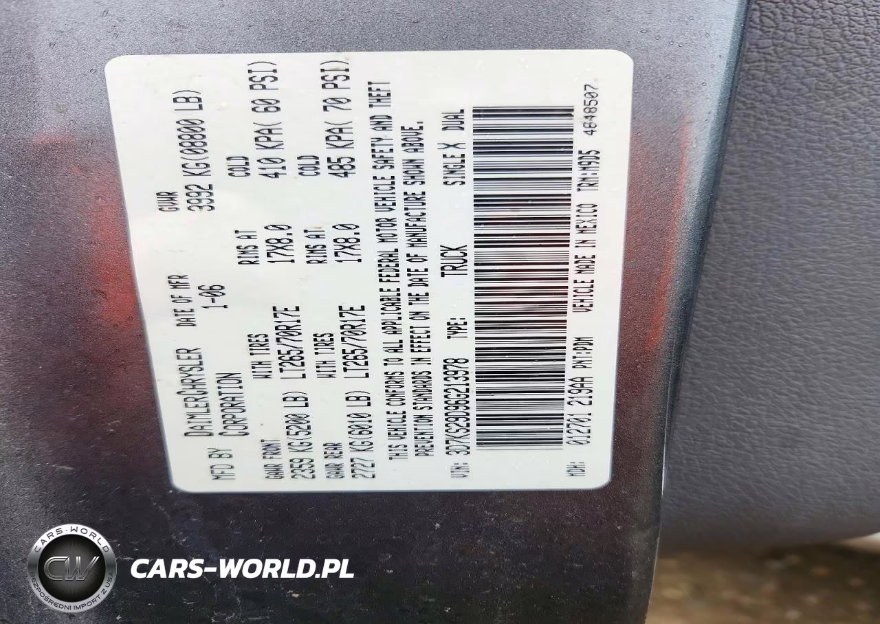 2006 Dodge Ram 2500 VIN:3D7KS29D96G213978 - 12