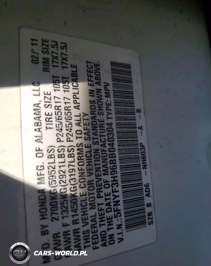 2011 Honda Pilot Touring VIN:5FNYF3H96BB040304 - 13