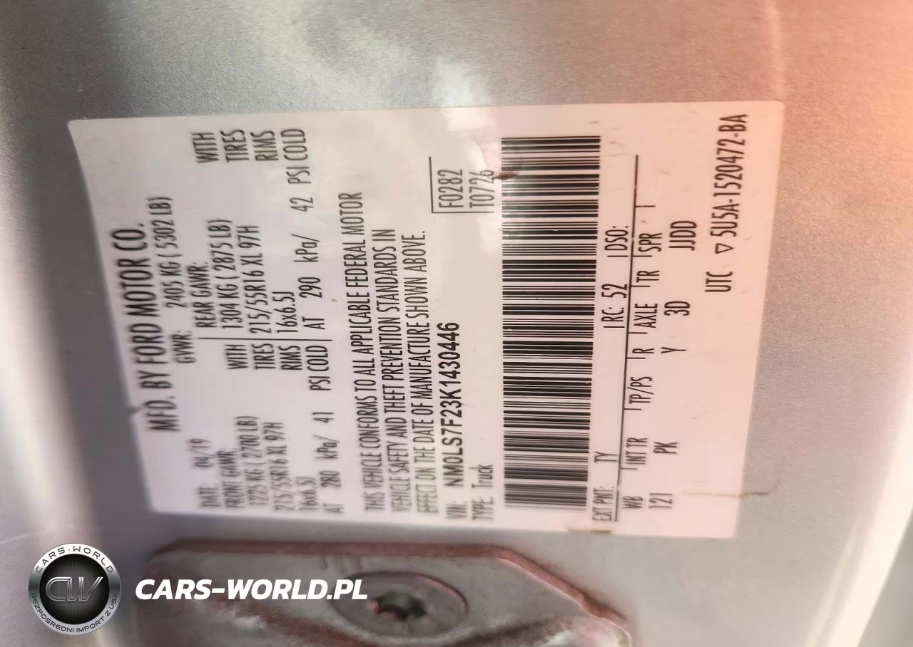 2019 Ford Transit Connect Xlt VIN:NM0LS7F23K1430446 - 12