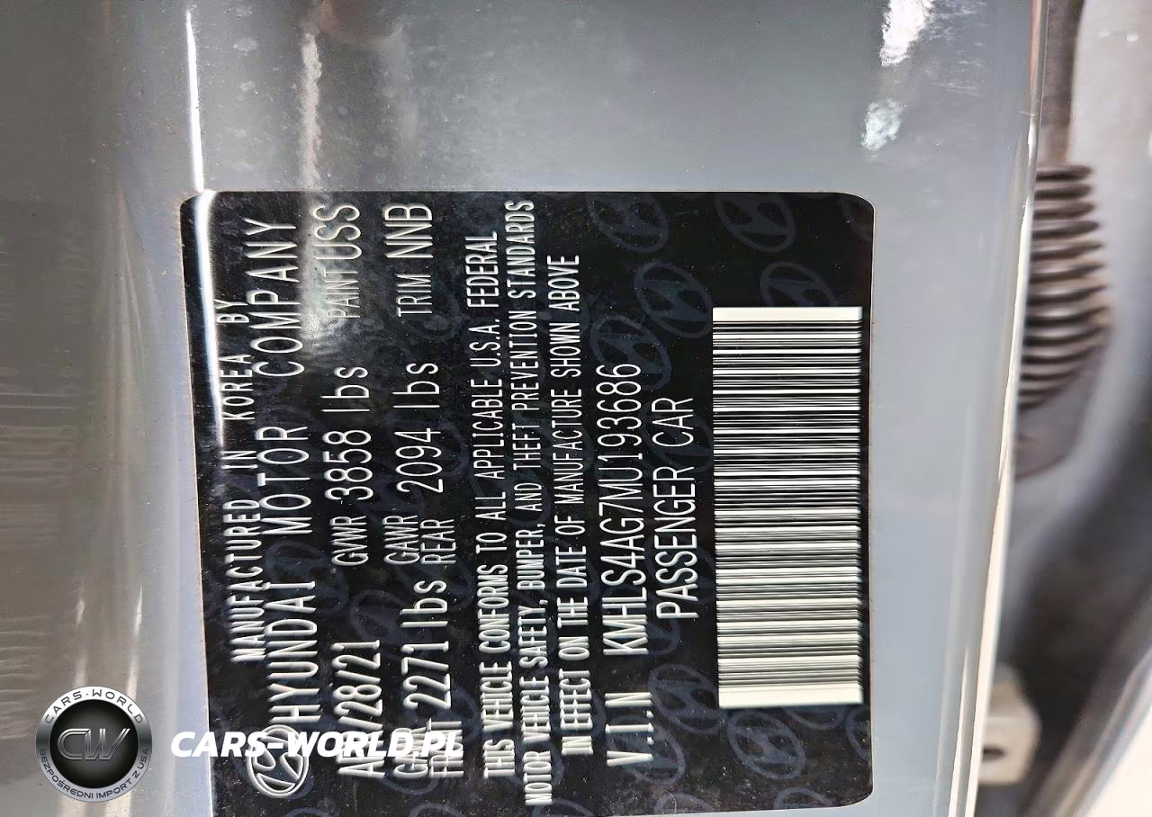 2021 Hyundai Elantra Sel VIN:KMHLS4AG7MU193686 - 12