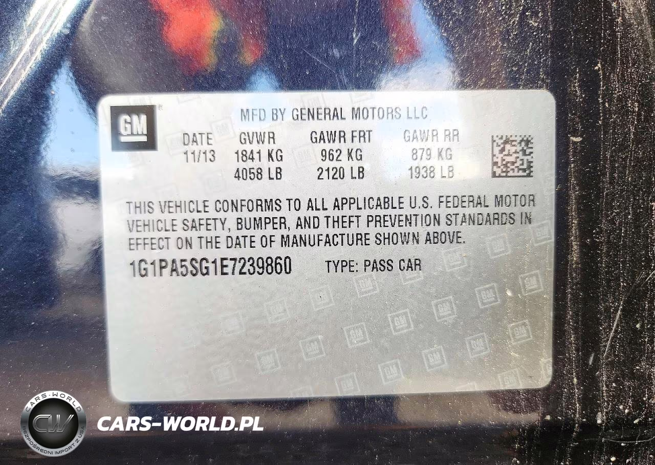 2014 Chevrolet Cruze Ls VIN:1G1PA5SG1E7239860 - 12