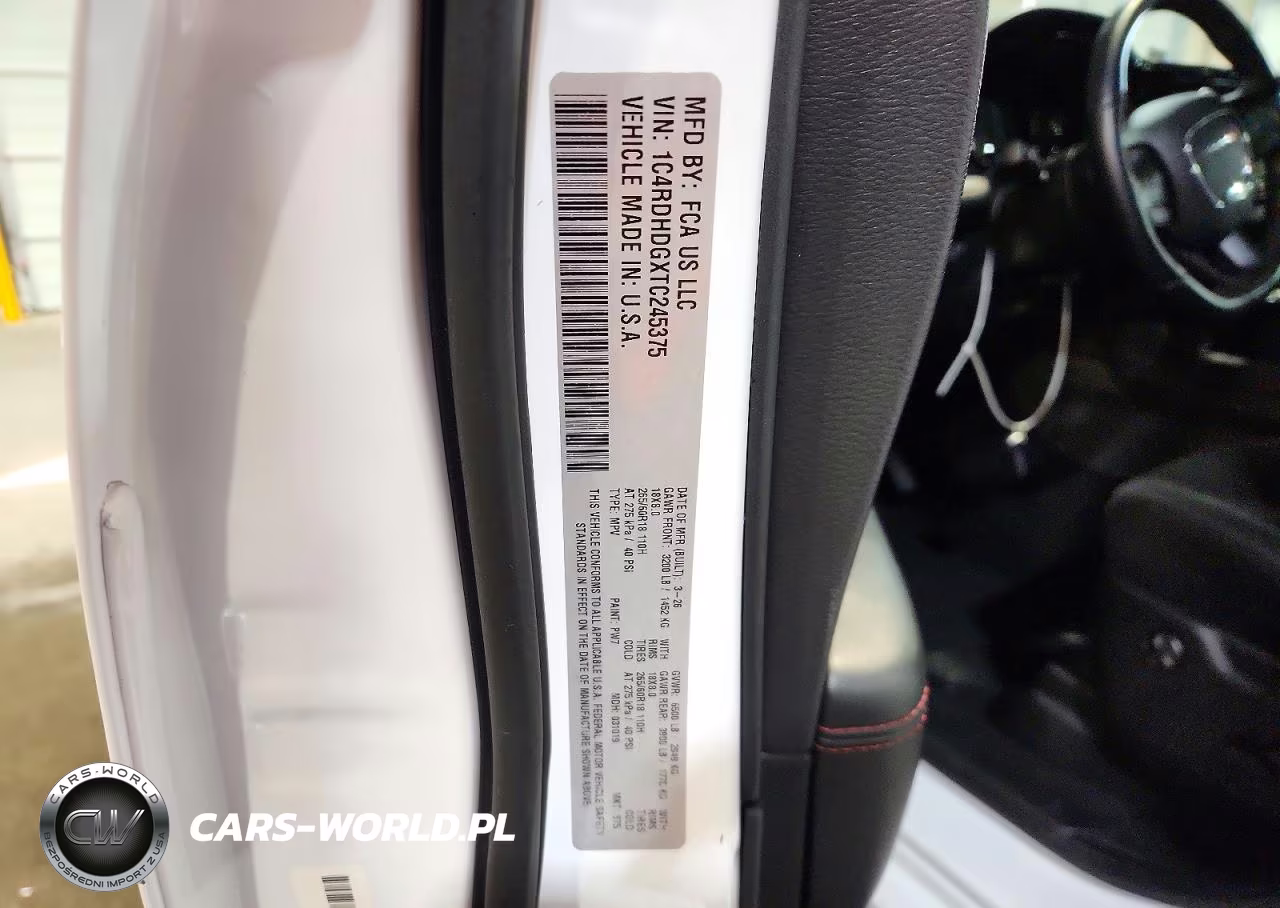 2026 Dodge Durango Gt VIN:1C4RDHDGXTC245375 - 14