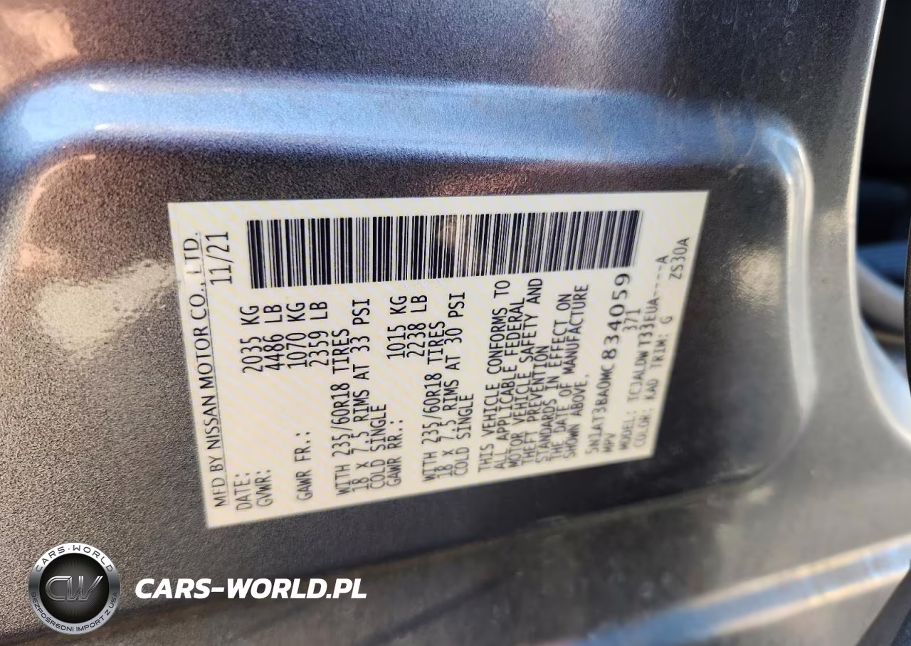 2021 Nissan Rogue Sv VIN:5N1AT3BA0MC834059 - 13