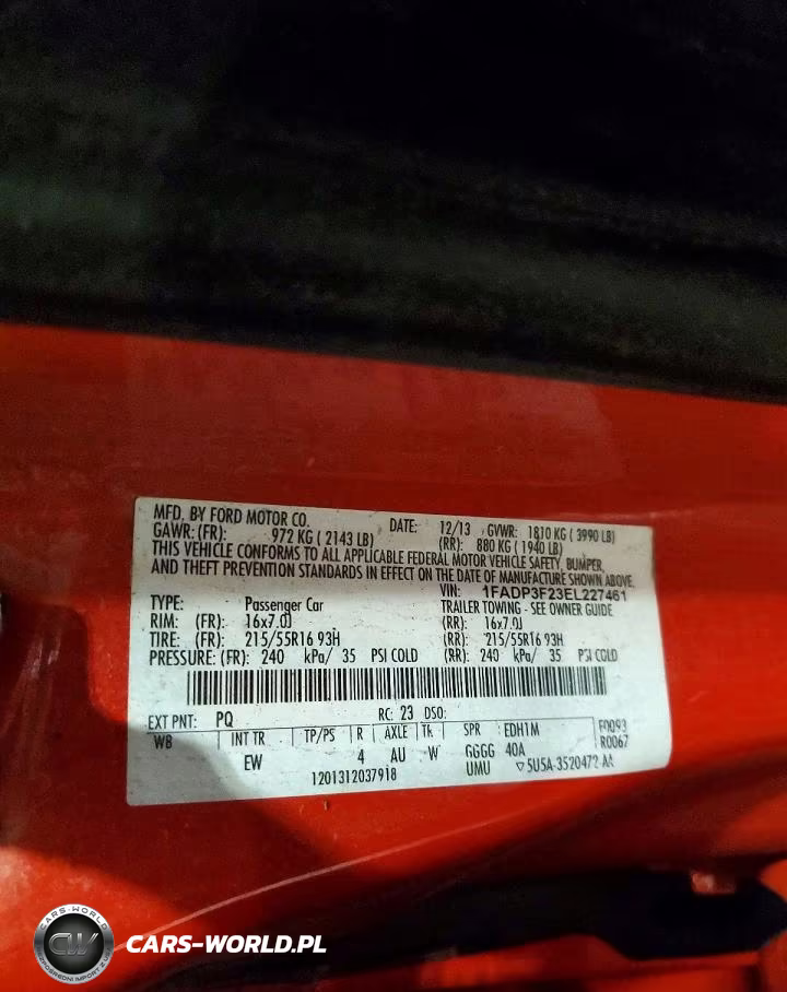 2014 Ford Focus Se VIN:1FADP3F23EL227461 - 12