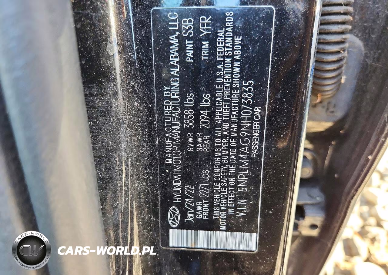 2022 Hyundai Elantra Sel VIN:5NPLM4AG9NH073835 - 12