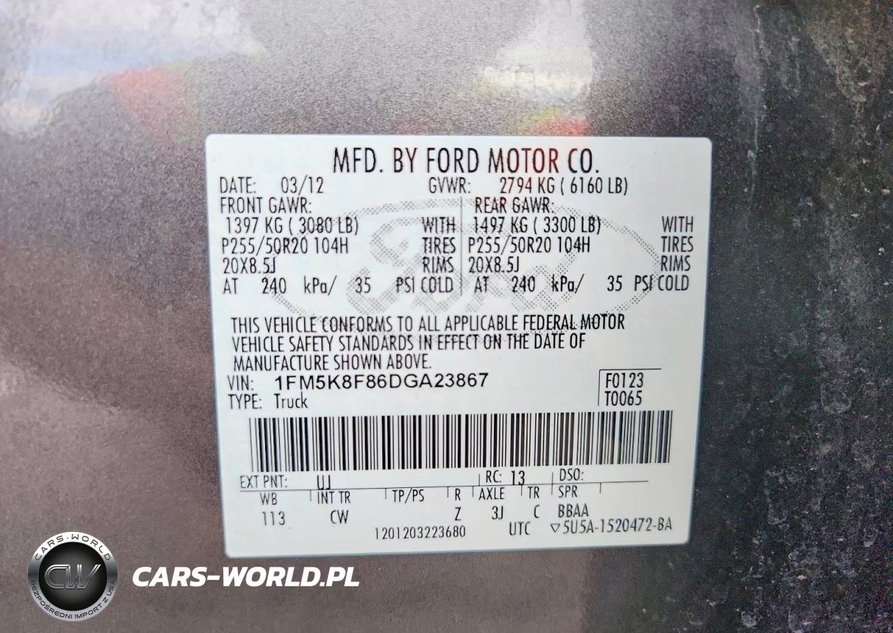 2013 Ford Explorer Limited VIN:1FM5K8F86DGA23867 - 13