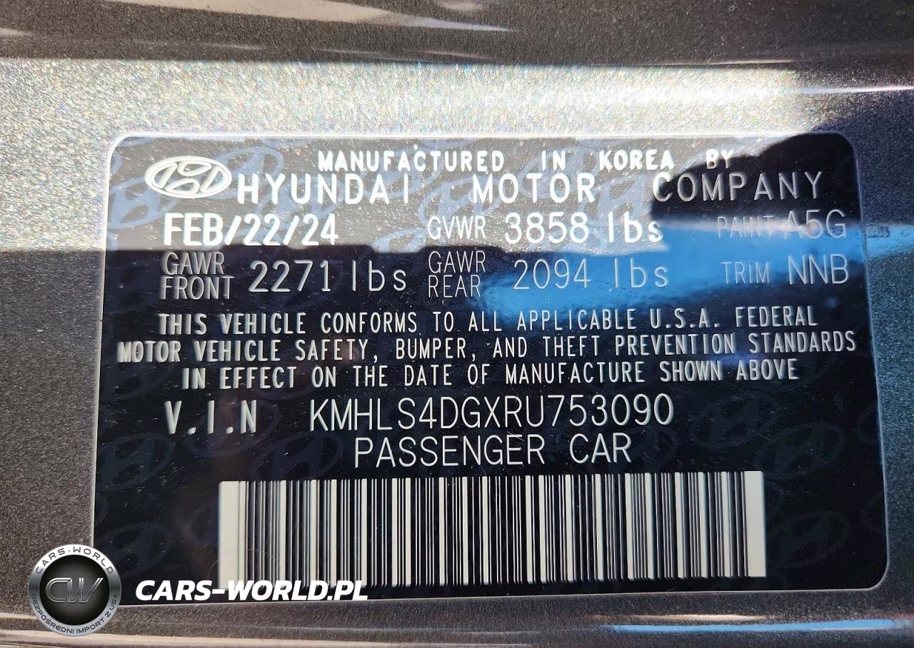 2024 Hyundai Elantra Sel VIN:KMHLS4DGXRU753090 - 12