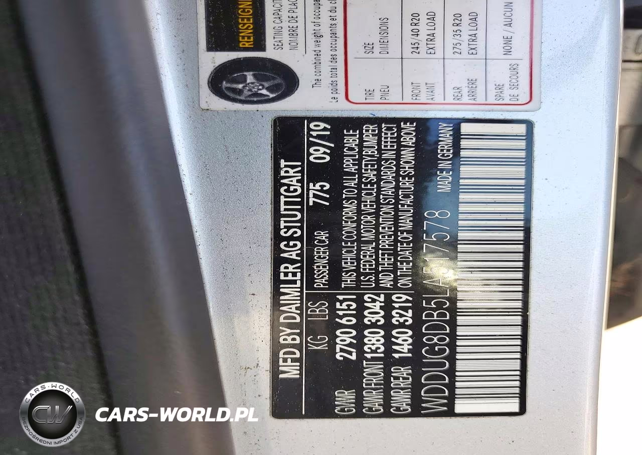 2020 Mercedes-Benz S 560 VIN:WDDUG8DB5LA517578 - 12