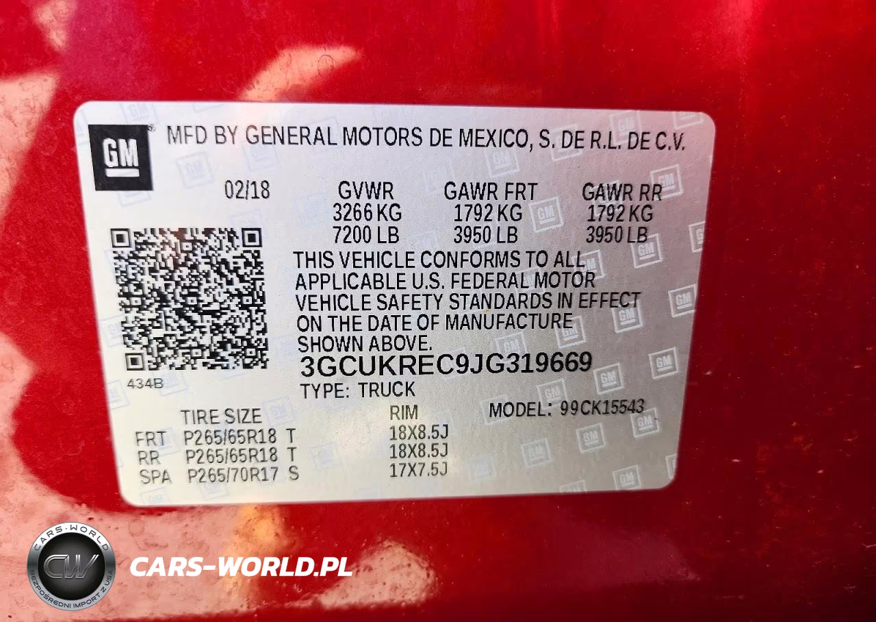 2018 Chevrolet Silverado K1500 Lt VIN:3GCUKREC9JG319669 - 13