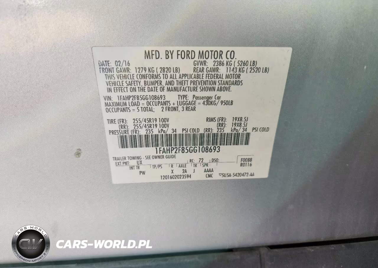 2016 Ford Taurus Limited VIN:1FAHP2F85GG108693 - 12