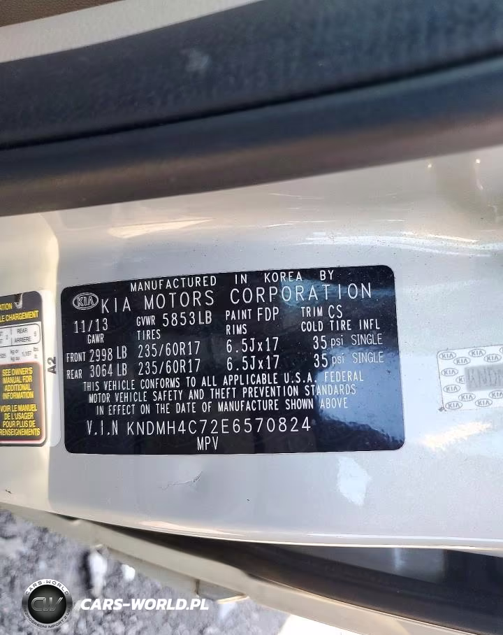 2014 Kia Sedona Ex VIN:KNDMH4C72E6570824 - 13