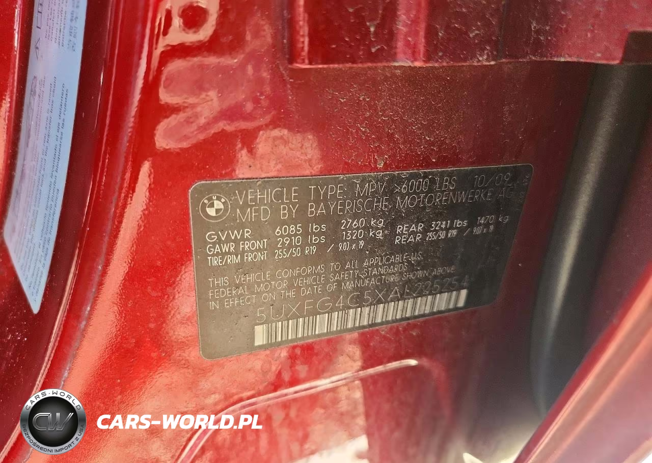 2010 BMW X6 xDrive35I VIN:5UXFG4C5XAL225254 - 13