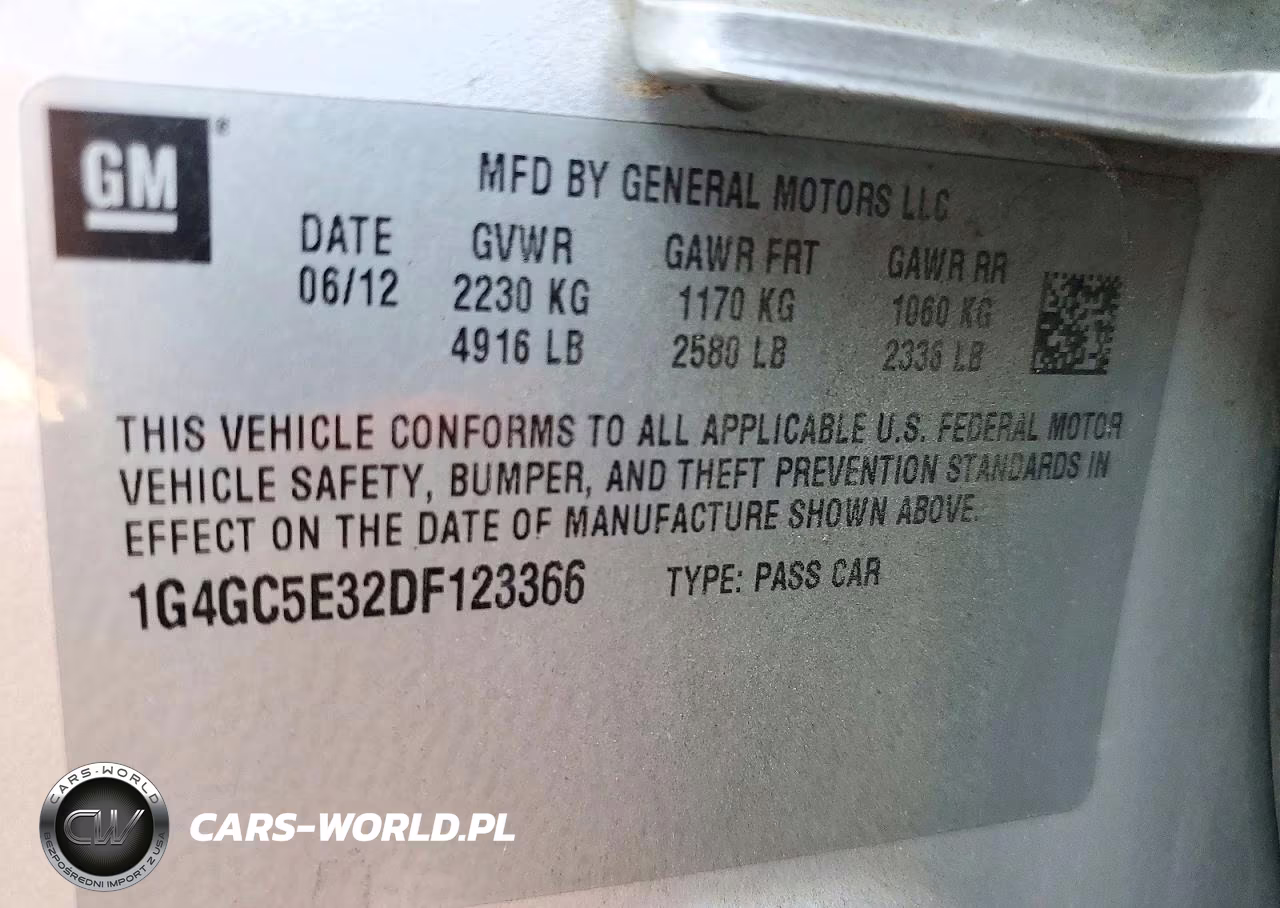 2013 Buick Lacrosse VIN:1G4GC5E32DF123366 - 12