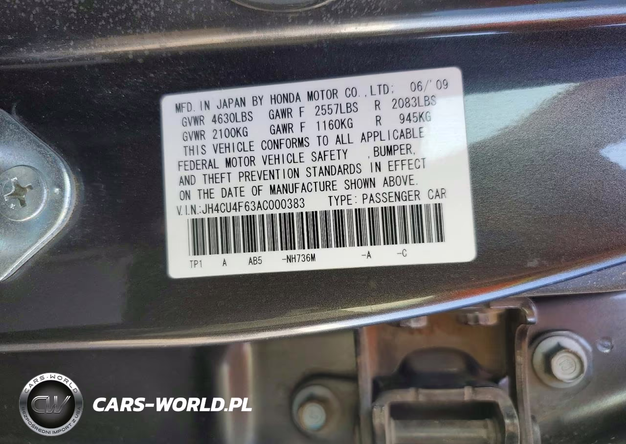 2010 Acura Tsx VIN:JH4CU4F63AC000383 - 13