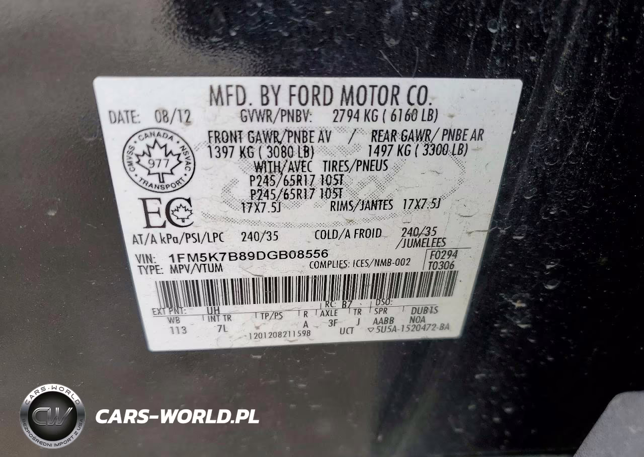 2013 Ford Explorer VIN:1FM5K7B89DGB08556 - 13