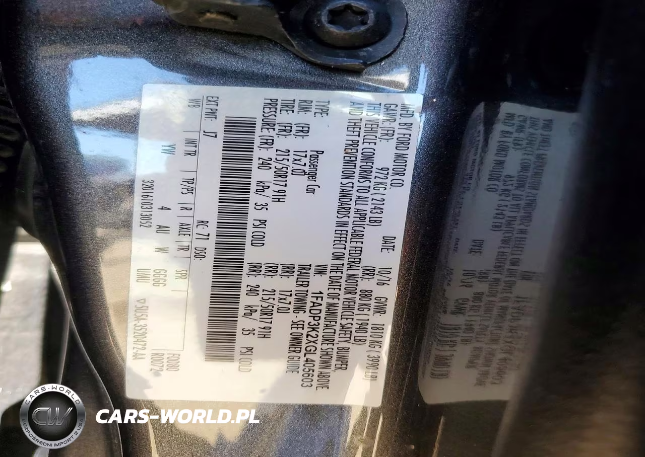 2016 Ford Focus Se VIN:1FADP3K2XGL405603 - 12
