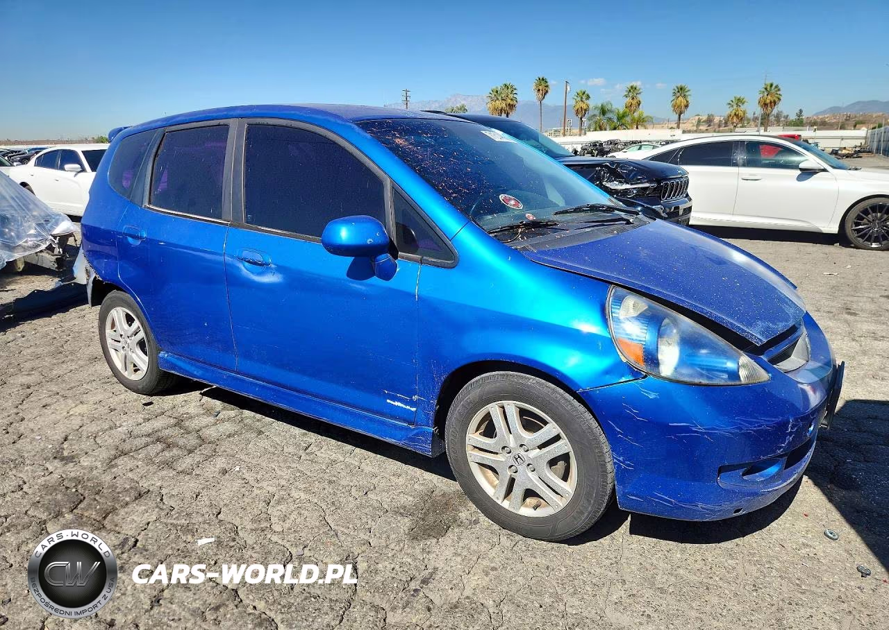 2007 Honda Fit S VIN:JHMGD37637S004636 - 4