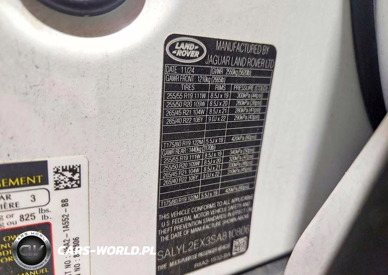 2025 Land Rover Range Rover Velar Dynamic Se VIN:SALYL2EX3SA810806 - 13