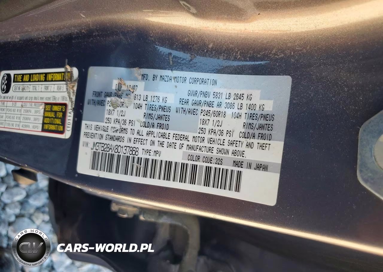 2008 Mazda Cx-9 VIN:JM3TB28AX80137868 - 13