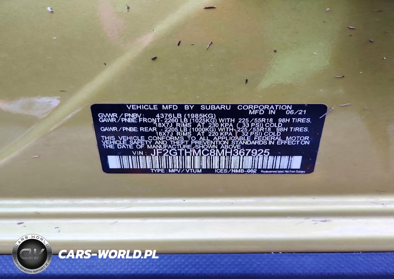 2021 Subaru Crosstrek Limited VIN:JF2GTHMC8MH367925 - 13