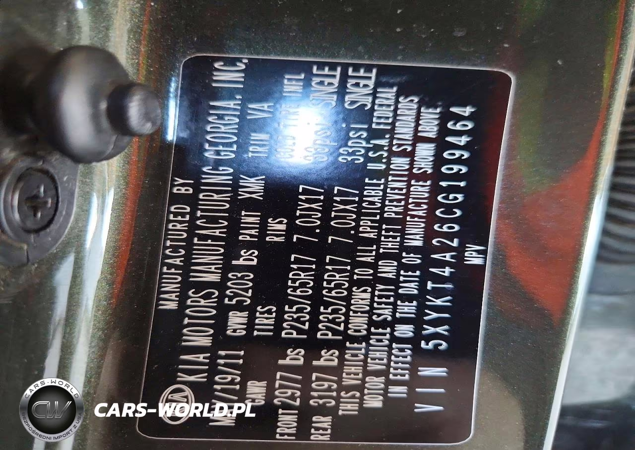 2012 Kia Sorento Lx VIN:5XYKT4A26CG199464 - 12