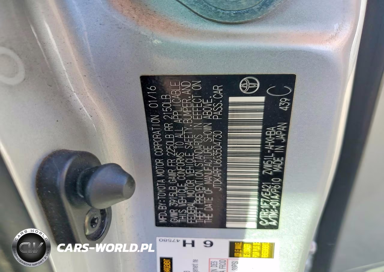 2016 Toyota Prius Four Touring VIN:JTDKARFU6G3504730 - 12
