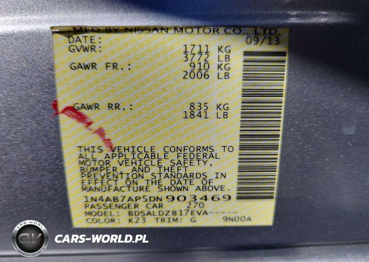2013 Nissan Sentra S VIN:1N4AB7AP5DN903469 - 13