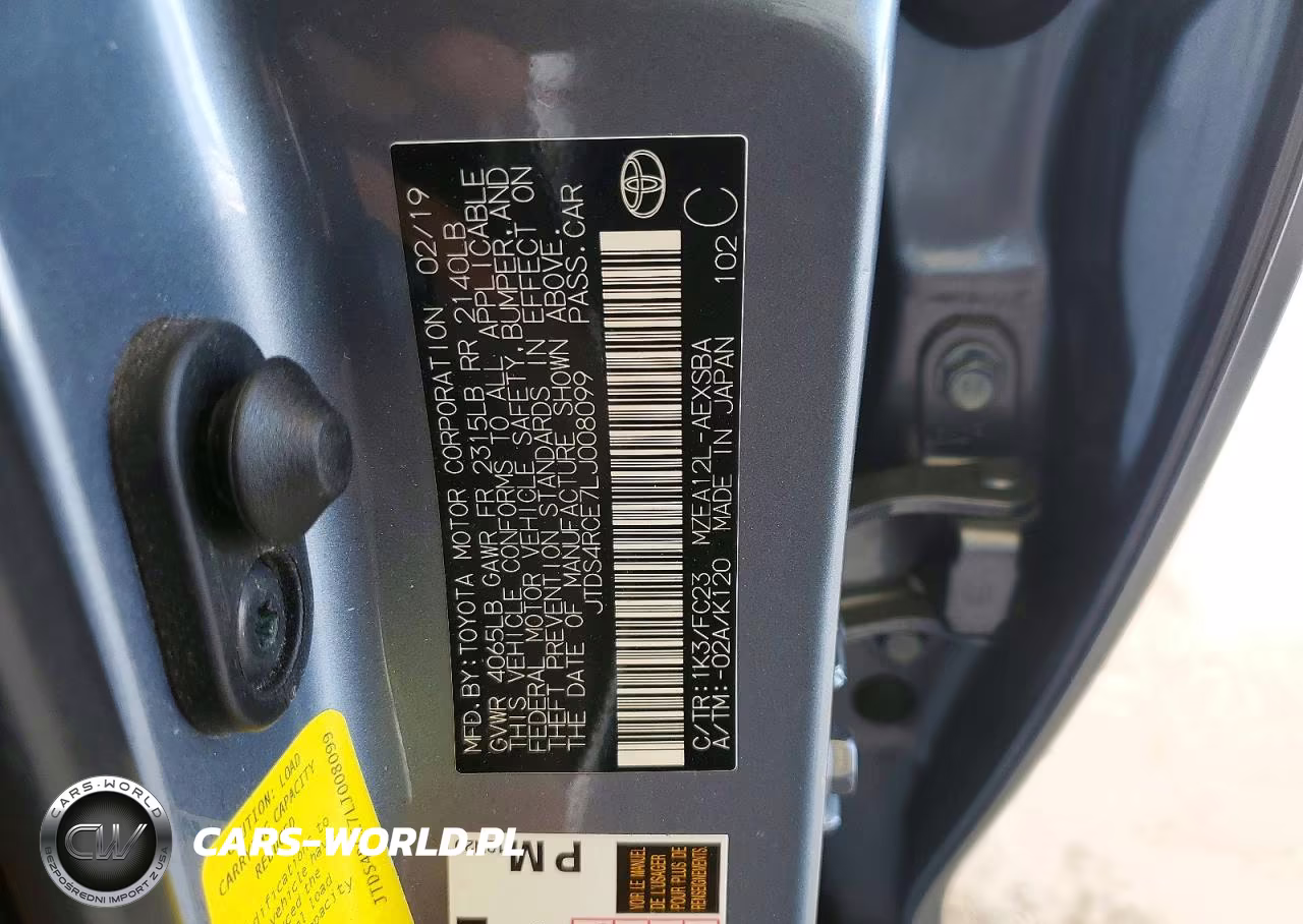 2020 Toyota Corolla Se VIN:JTDS4RCE7LJ008099 - 12