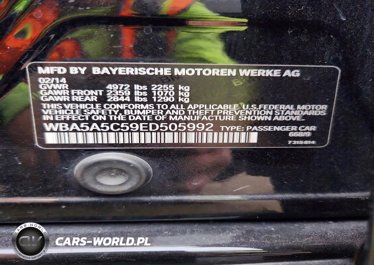 2014 BMW 528 I VIN:WBA5A5C59ED505992 - 12
