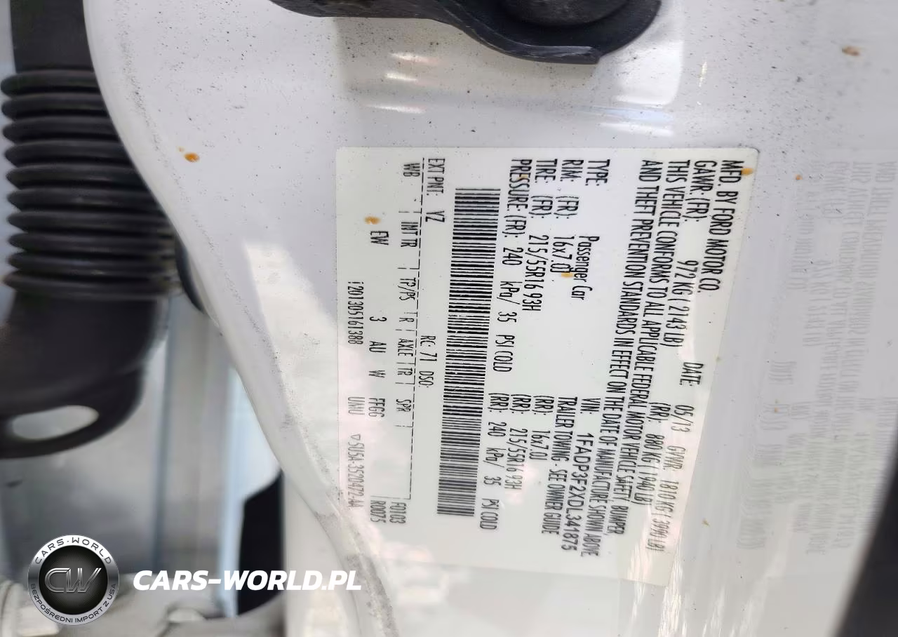 2013 Ford Focus Se VIN:1FADP3F2XDL341875 - 12