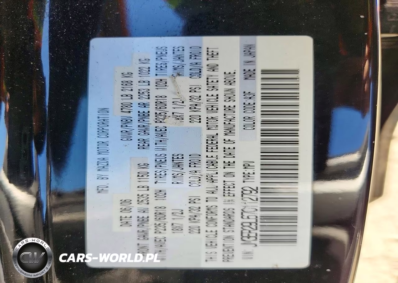 2007 Mazda Cx-7 VIN:JM3ER29L670112792 - 12