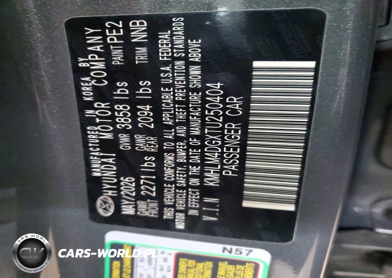 2026 Hyundai Elantra Sel Sport VIN:KMHLM4DGXTU250404 - 13