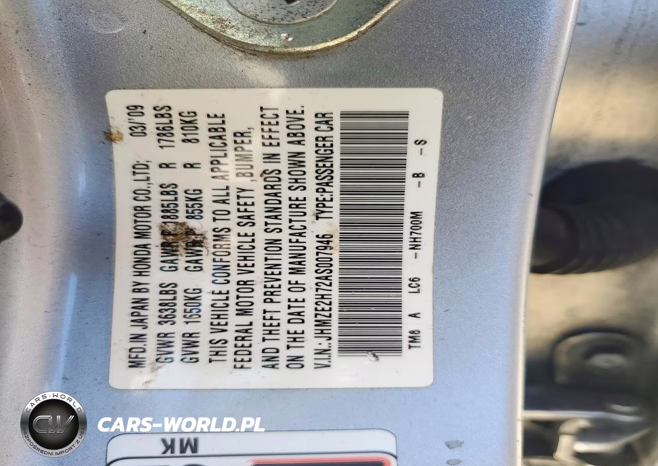 2010 Honda Insight Ex VIN:JHMZE2H72AS007946 - 12
