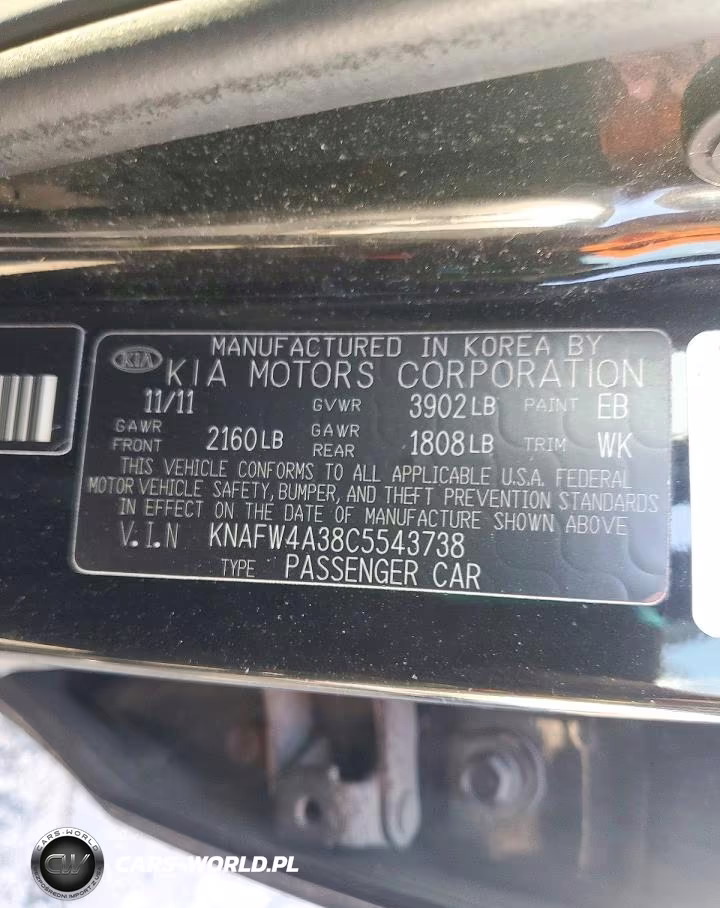 2012 Kia Forte Sx VIN:KNAFW4A38C5543738 - 12