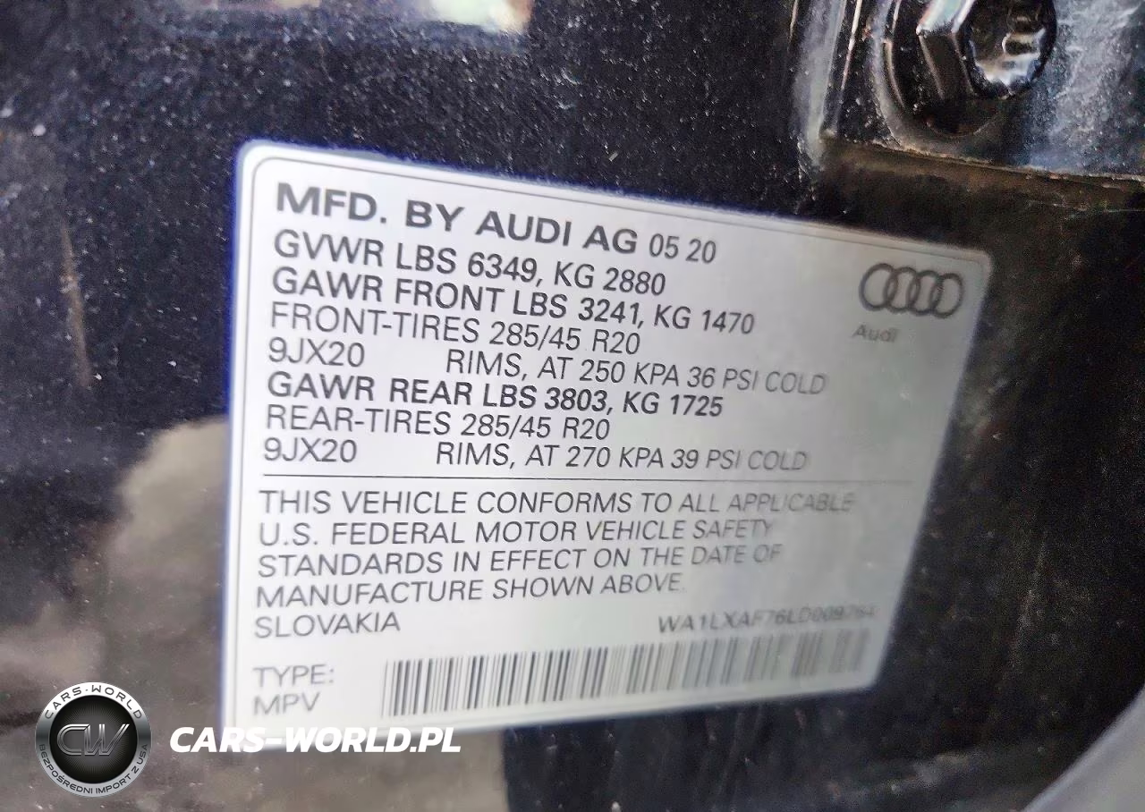 2020 Audi Q7 Prestige S-Line VIN:WA1LXAF76LD009764 - 13
