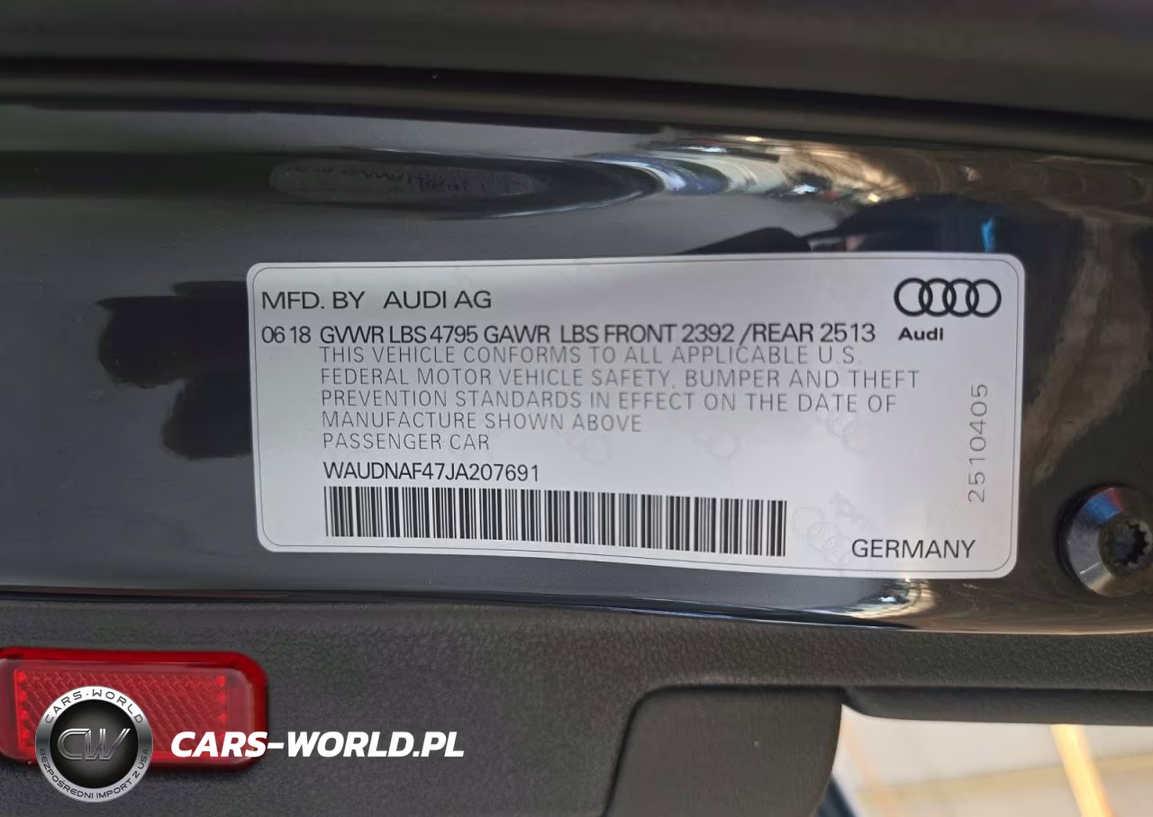 2018 Audi A4 Premium VIN:WAUDNAF47JA207691 - 12