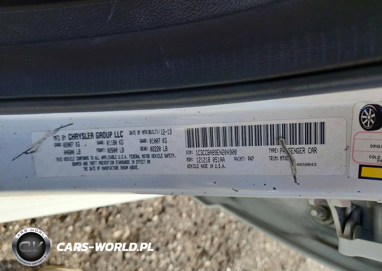 2014 Chrysler 200 Lx VIN:1C3CCBAB9EN204908 - 13