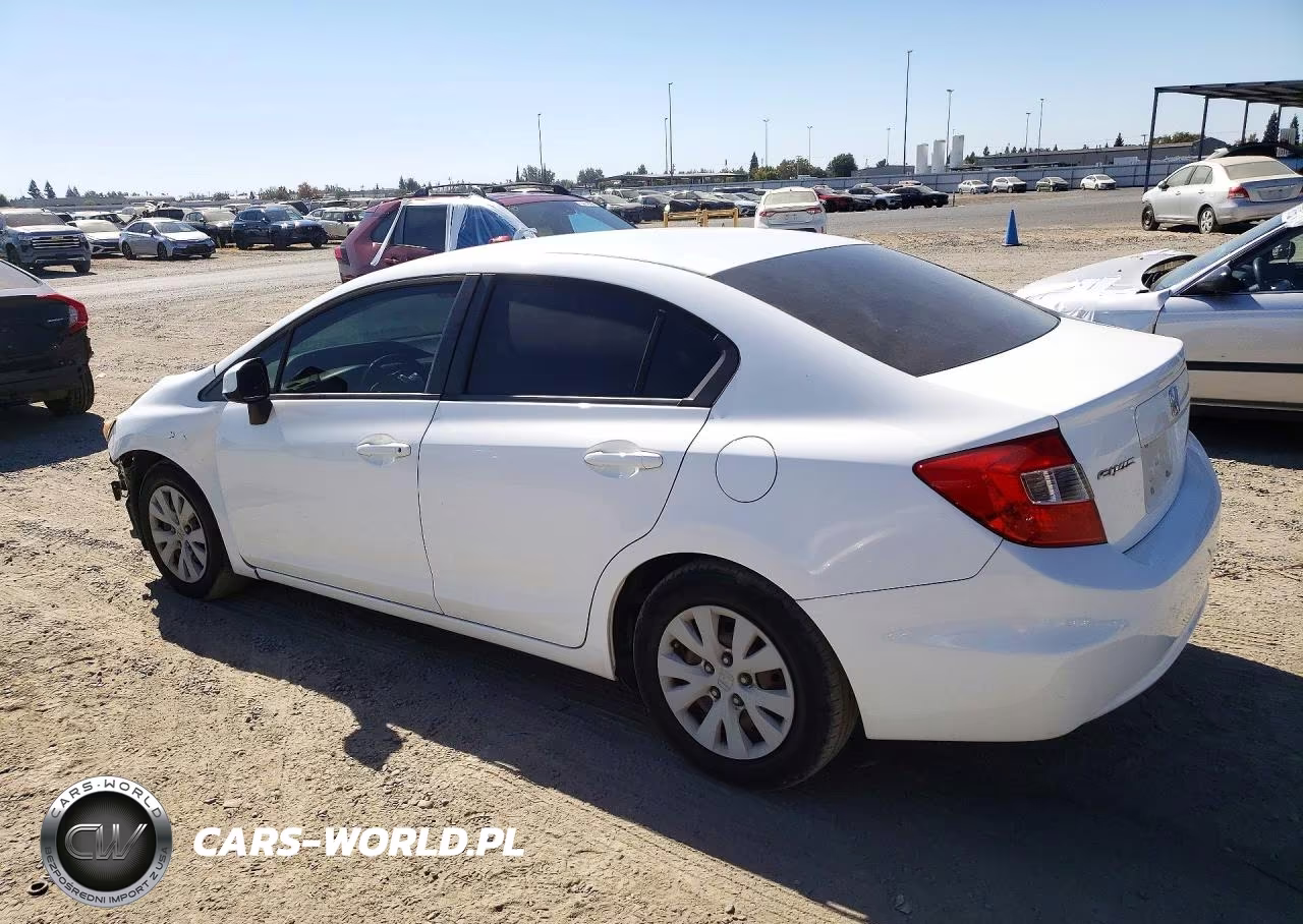 2012 Honda Civic Lx VIN:19XFB2F5XCE327455 - 2