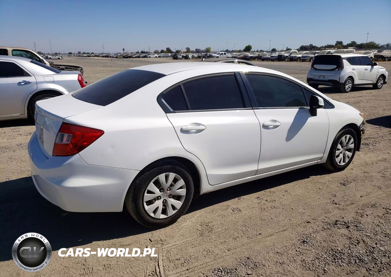 2012 Honda Civic Lx VIN:19XFB2F5XCE327455 - 3