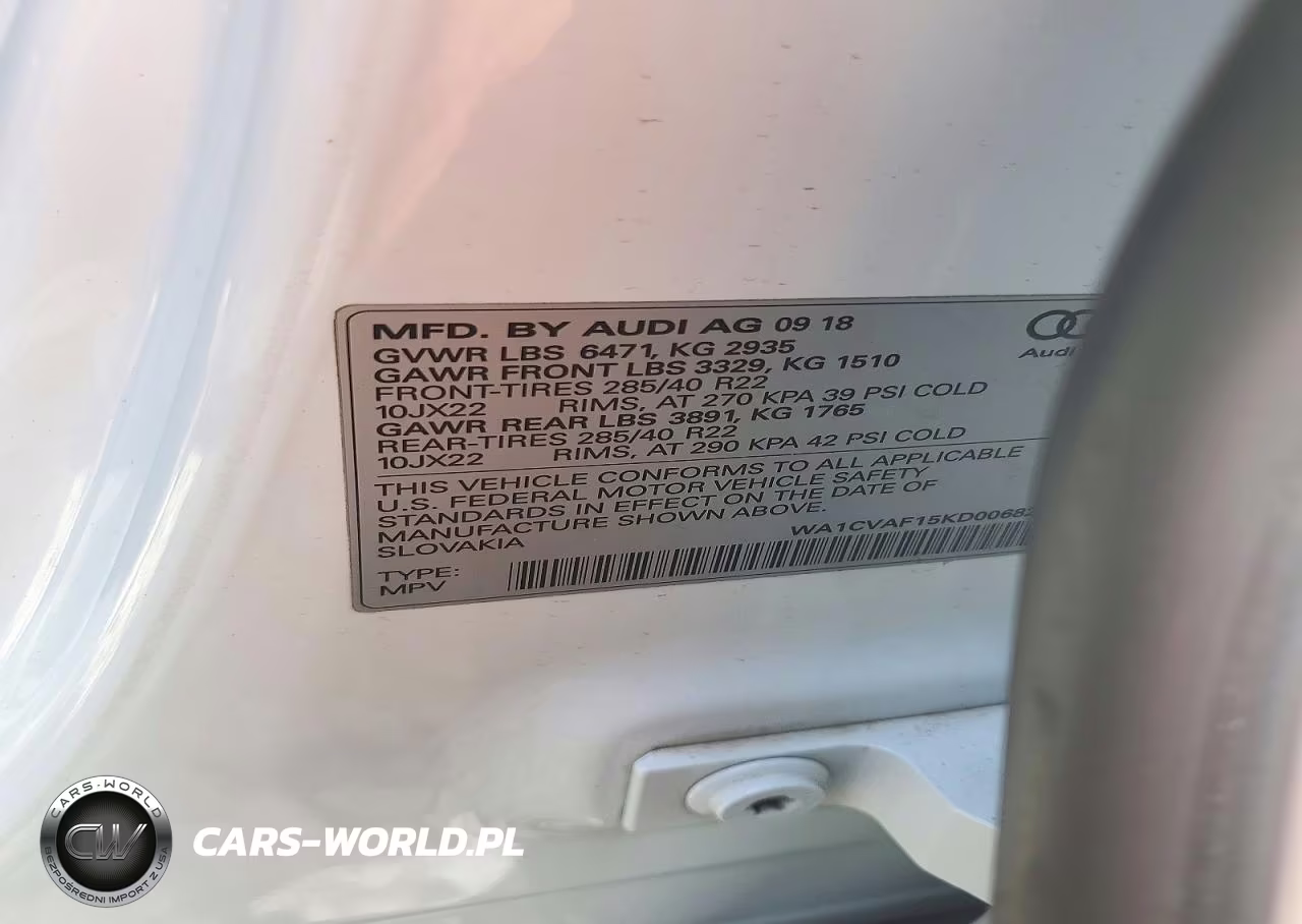 2019 Audi Q8 Prestige VIN:WA1CVAF15KD006824 - 12