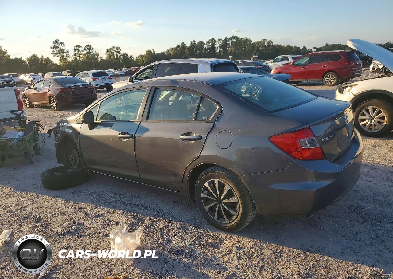 2012 Honda Civic Lx VIN:19XFB2F57CE380274 - 2