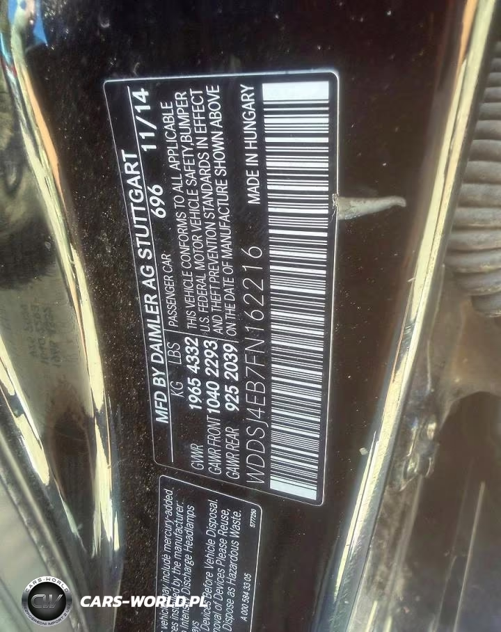 2015 Mercedes-Benz Cla 250 VIN:WDDSJ4EB7FN162216 - 10