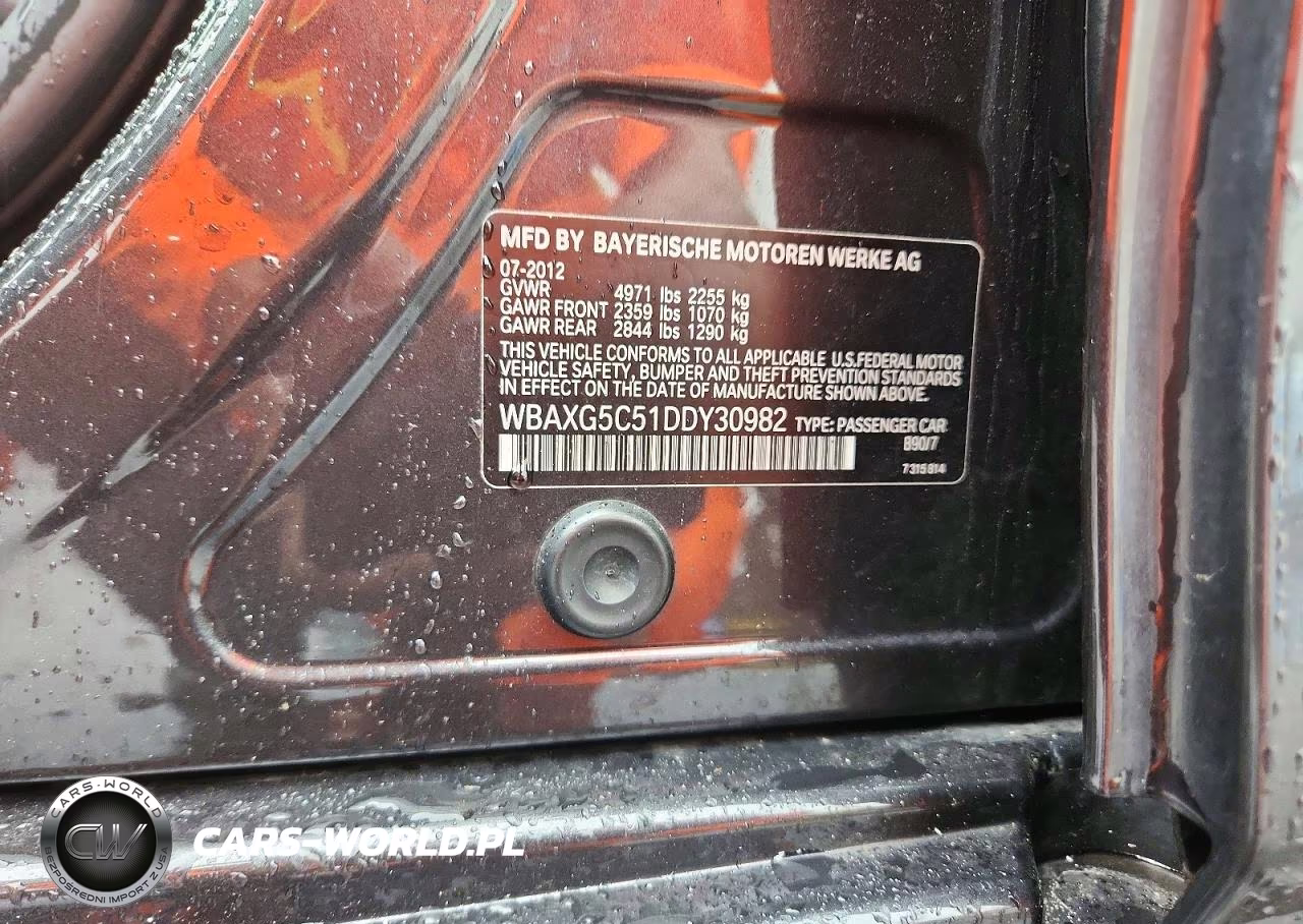 2013 BMW 528 I VIN:WBAXG5C51DDY30982 - 13