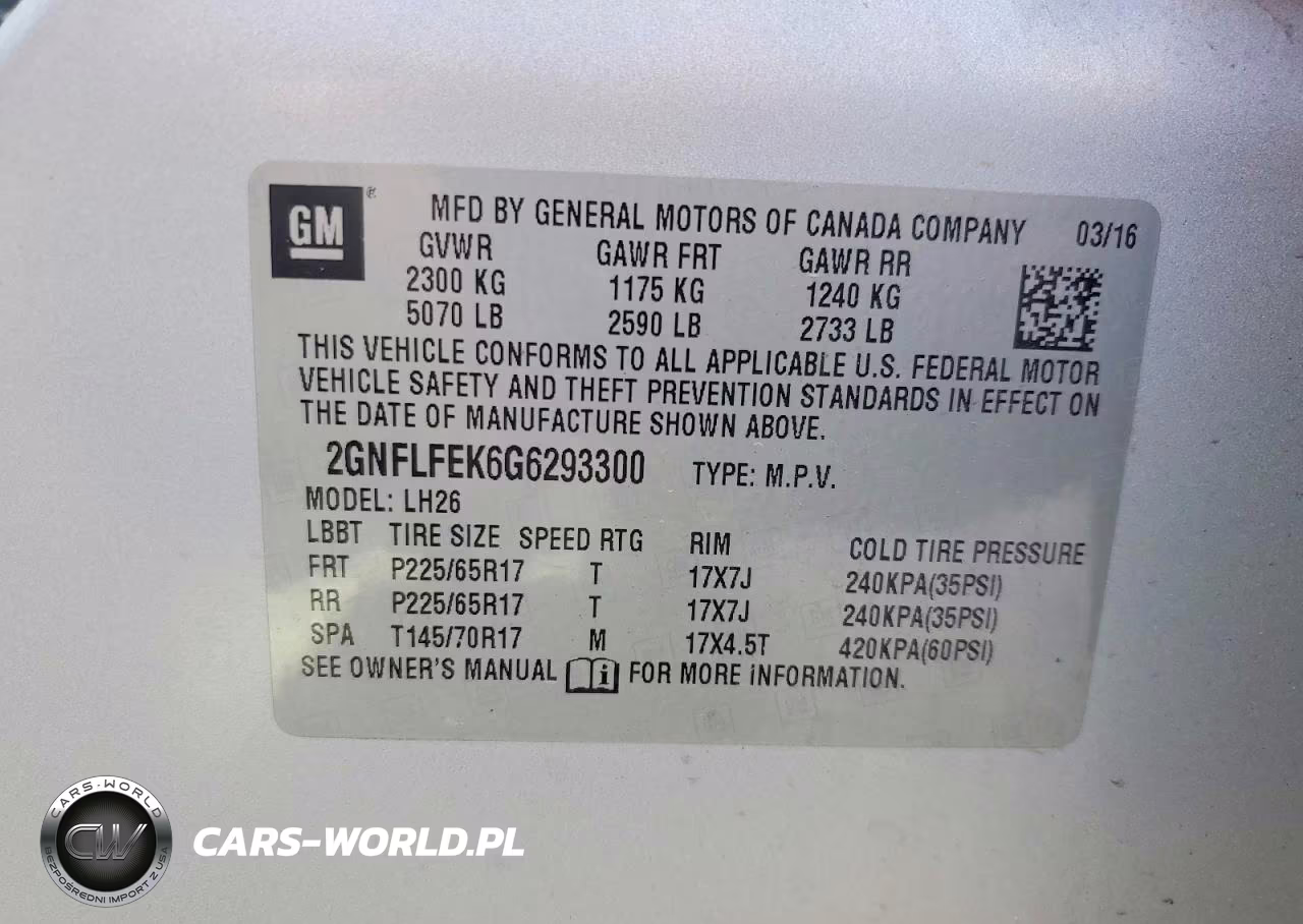 2016 Chevrolet Equinox Lt VIN:2GNFLFEK6G6293300 - 13