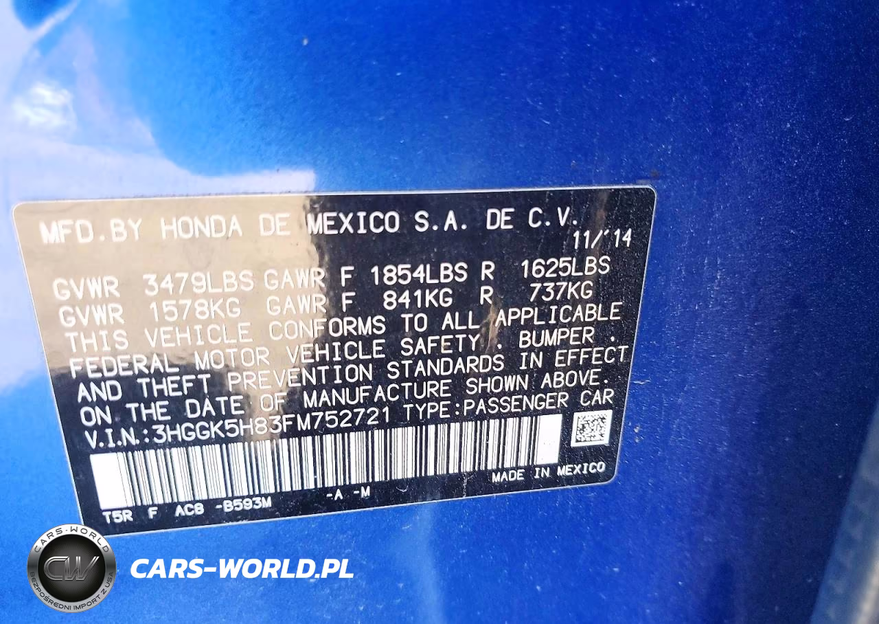 2015 Honda Fit Ex VIN:3HGGK5H83FM752721 - 12
